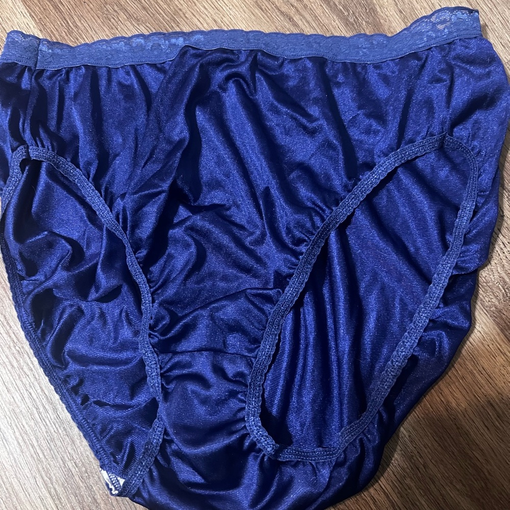 Hanes High Waisted 10 Purple Underwear Panties 100% Nylon